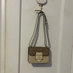 Coach Morgan Square Crossbody Bag in Blocked Signature Canvas